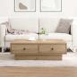Preview: ARDEBO.de - Couchtisch Artisan-Eiche 90 x 90 x 28 cm Holzwerkstoff