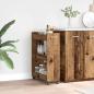 Preview: ARDEBO.de - Schrank Mit Rad Altholz 60 x 22 x 79 cm
