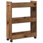 Preview: Schrank Mit Rad Altholz 60 x 22 x 79 cm