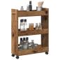 Preview: Schrank Mit Rad Altholz 60 x 22 x 79 cm