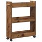Preview: Schrank Mit Rad Altholz 60 x 22 x 79 cm