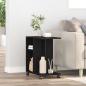 Preview: Beistelltisch Schwarz Eichen-Optik 50 x 30 x 55 cm