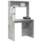 Preview: Schreibtisch Betongrau 91 x 50 x 149 cm Holzwerkstoff