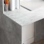 Preview: Schreibtisch Betongrau 91 x 50 x 149 cm Holzwerkstoff