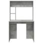 Preview: Schreibtisch Betongrau 91 x 50 x 149 cm Holzwerkstoff