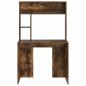Preview: Schreibtisch Räuchereiche 91 x 50 x 149 cm Holzwerkstoff