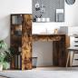 Preview: ARDEBO.de - Schreibtisch Geräucherte Eiche Holzwerkstoff 113 x 54 x 120 cm