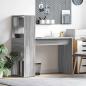 Preview: ARDEBO.de - Schreibtisch Graues Sonoma Holzwerkstoff 113 x 54 x 120 cm