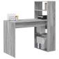 Preview: Schreibtisch Graues Sonoma Holzwerkstoff 113 x 54 x 120 cm
