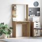 Preview: ARDEBO.de - Schreibtisch Artisan-Eiche Holzwerkstoff 78,5 x 37 x 154,5 cm