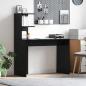 Preview: ARDEBO.de - Schreibtisch Schwarz Eichen-Optik 102 x 50 x 124 cm