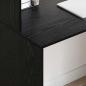 Preview: Schreibtisch Schwarz Eichen-Optik 102 x 50 x 124 cm