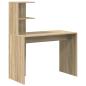 Preview: Schreibtisch Sonoma-Eiche 102 x 50 x 124 cm Holzwerkstoff