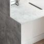 Preview: Schreibtisch Betongrau 102 x 50 x 124 cm Holzwerkstoff