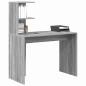 Preview: Schreibtisch Sonoma-Grau 102 x 50 x 124 cm Holzwerkstoff