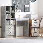 Preview: ARDEBO.de - Schreibtisch Beton Grau 60 x 40 x 76 cm