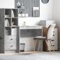 Preview: ARDEBO.de - Schreibtisch Beton Grau 80 x 40 x 76 cm
