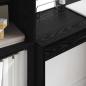 Preview: Schreibtisch Schwarz Eichen-Optik 90 x 40 x 76 cm