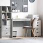 Preview: ARDEBO.de - Schreibtisch Beton Grau 90 x 40 x 76 cm