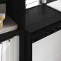 Preview: Schreibtisch Schwarz Eichen-Optik 100 x 40 x 76 cm