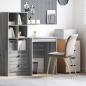Preview: ARDEBO.de - Schreibtisch Graues Sonoma 60 x 50 x 76 cm