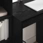 Preview: Schreibtisch Schwarz Eichen-Optik 70 x 50 x 76 cm