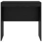 Preview: Schreibtisch Schwarz Eichen-Optik 80 x 50 x 76 cm