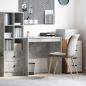 Preview: ARDEBO.de - Schreibtisch Beton Grau 80 x 50 x 76 cm