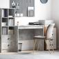 Preview: ARDEBO.de - Schreibtisch Beton Grau 90 x 50 x 76 cm