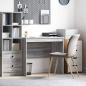 Preview: ARDEBO.de - Schreibtisch Graues Sonoma 90 x 50 x 76 cm