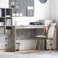 Preview: ARDEBO.de - Schreibtisch Beton Grau 100 x 50 x 76 cm