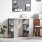 Preview: ARDEBO.de - Schreibtisch Beton Grau Holzwerkstoff 90 x 50 x 75 cm