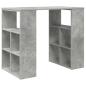Preview: Schreibtisch Beton Grau Holzwerkstoff 90 x 50 x 75 cm