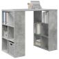 Preview: Schreibtisch Beton Grau Holzwerkstoff 90 x 50 x 75 cm