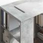 Preview: Schreibtisch Beton Grau Holzwerkstoff 90 x 50 x 75 cm