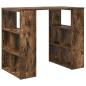 Preview: Schreibtisch Geräucherte Eiche Holzwerkstoff 90 x 50 x 75 cm