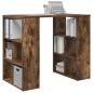 Preview: Schreibtisch Geräucherte Eiche Holzwerkstoff 90 x 50 x 75 cm