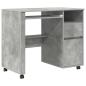 Preview: Tisch mit Rädern Beton Grau Holzwerkstoff 91 x 50 x 77 cm