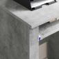 Preview: Tisch mit Rädern Beton Grau Holzwerkstoff 91 x 50 x 77 cm