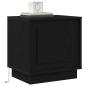 Preview: Nachttisch 2 stk. Schwarz 44 x 34,5 x 45 cm Holzwerkstoff
