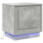 Preview: Nachttisch Beton Grau 44 x 34,5 x 45 cm Holzwerkstoff