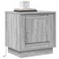 Preview: Nachttisch 2 stk. Grau 44 x 34,5 x 45 cm Holzwerkstoff
