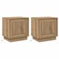 Preview: Nachttisch 2 stk. Artisan-Eiche 44 x 34,5 x 45 cm Holzwerkstoff