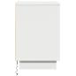 Preview: Nachttisch Weiß 39 x 34,5 x 50 cm Holzwerkstoff