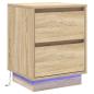 Preview: Nachttisch Sonoma-Eiche 39 x 34,5 x 50 cm Holzwerkstoff