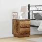 Preview: ARDEBO.de - Nachttisch 2 stk. Altholz 39 x 34,5 x 50 cm Holzwerkstoff
