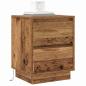 Preview: Nachttisch 2 stk. Altholz 39 x 34,5 x 50 cm Holzwerkstoff