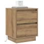 Preview: Nachttisch Artisan-Eiche 39 x 34,5 x 50 cm Holzwerkstoff