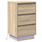 Preview: Nachttisch Sonoma-Eiche 39 x 34,5 x 65 cm Holzwerkstoff