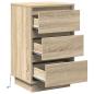 Preview: Nachttisch Sonoma-Eiche 39 x 34,5 x 65 cm Holzwerkstoff